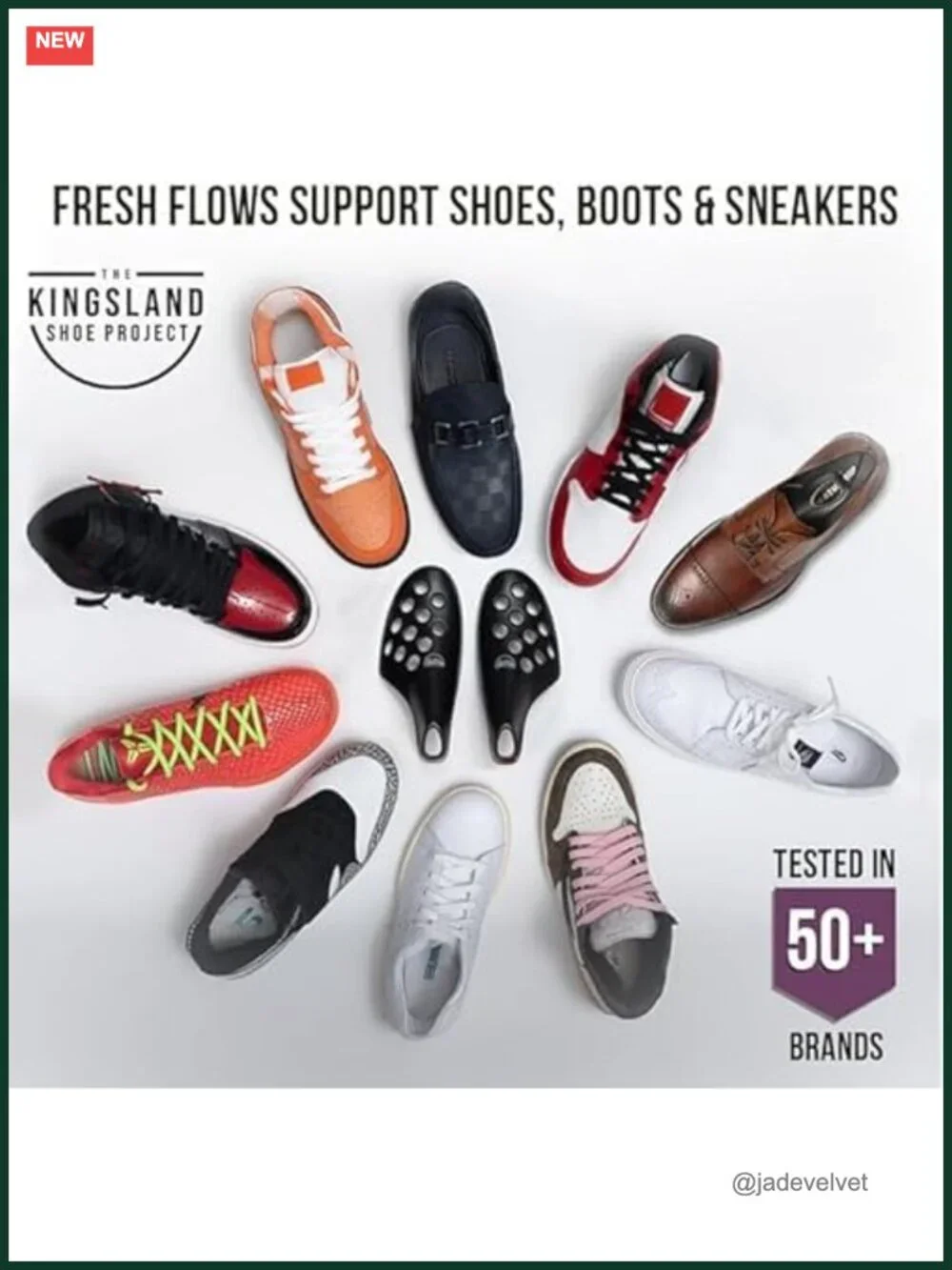 Shoe Trees for Sneakers & Shoes - Travel Shoe Trees - Large 10-Pack